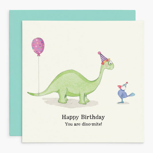 Twigseeds Birthday Card - You Are Dino-mite!