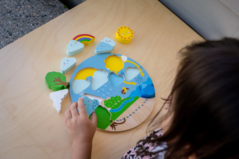 Kiddie Connect Water Cycle Wooden Puzzle