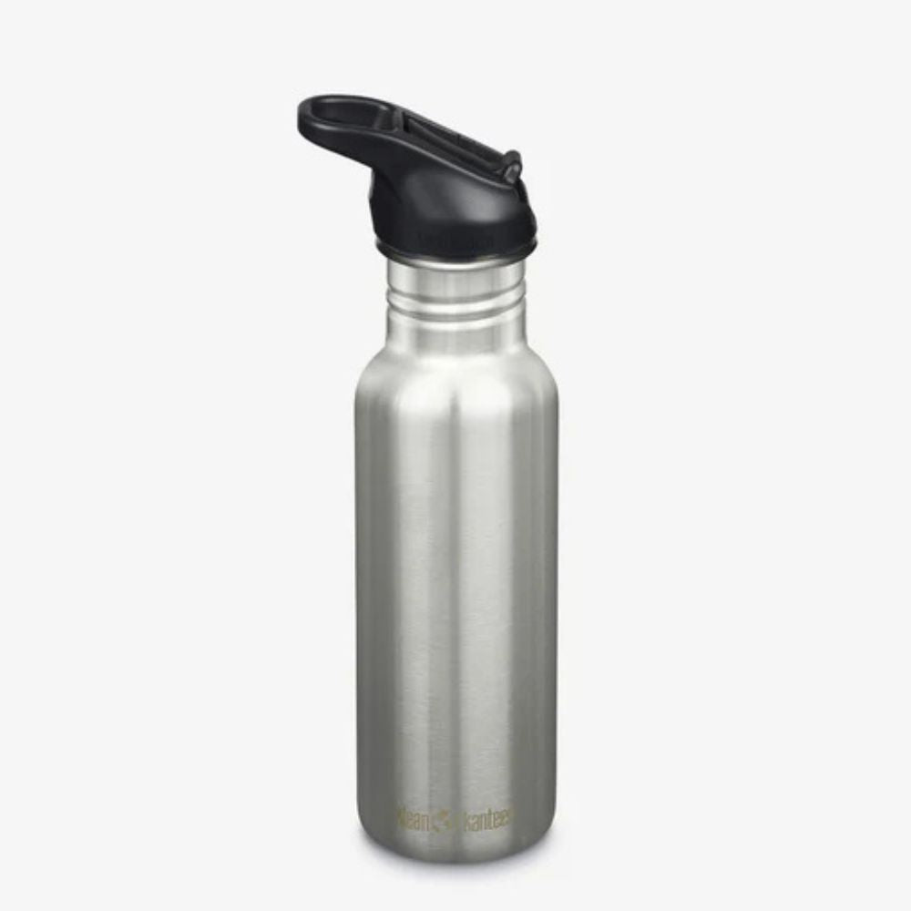 Klean Kanteen 18oz (532ml) Classic Drink Bottle w Flip Straw Sport Cap