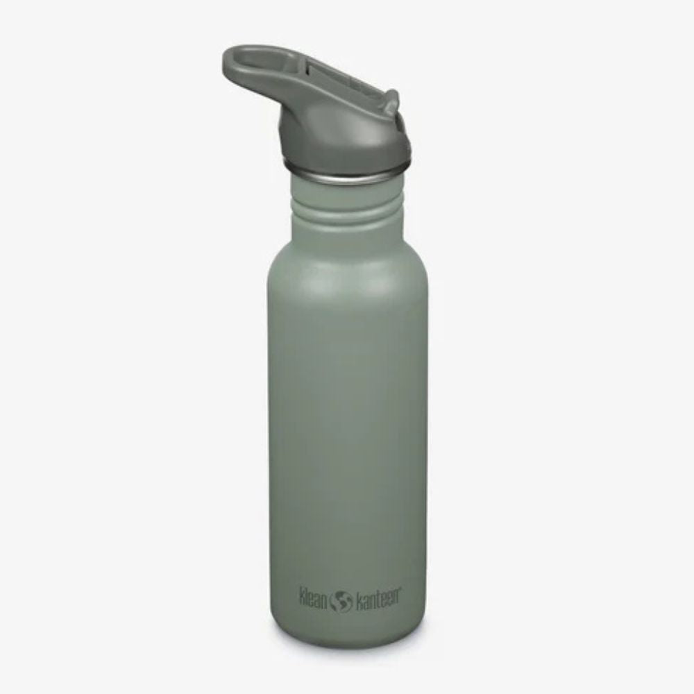 Klean Kanteen 18oz (532ml) Classic Drink Bottle w Flip Straw Sport Cap
