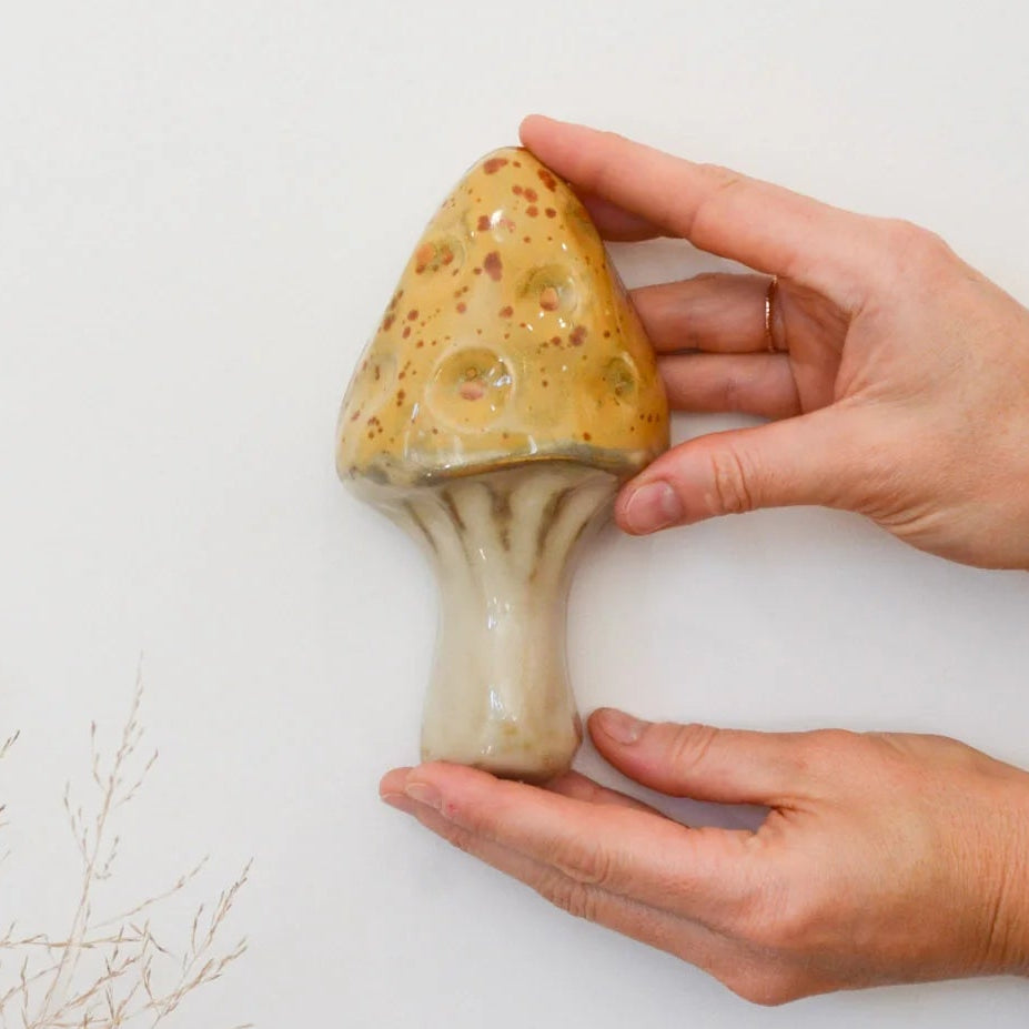 Kim Wallace Ceramic Wall Hanging - Mushroom Medium