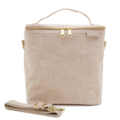 SoYoung Large Linen Insulated Lunch Poche