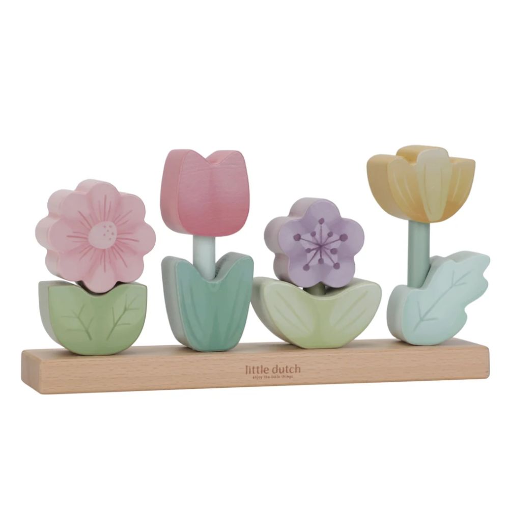 Little Dutch Wooden Stacking Puzzle - Fairy Garden Flower