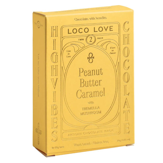 Loco Love Peanut Butter Caramel Vegan Chocolate - Twin Pack 70g