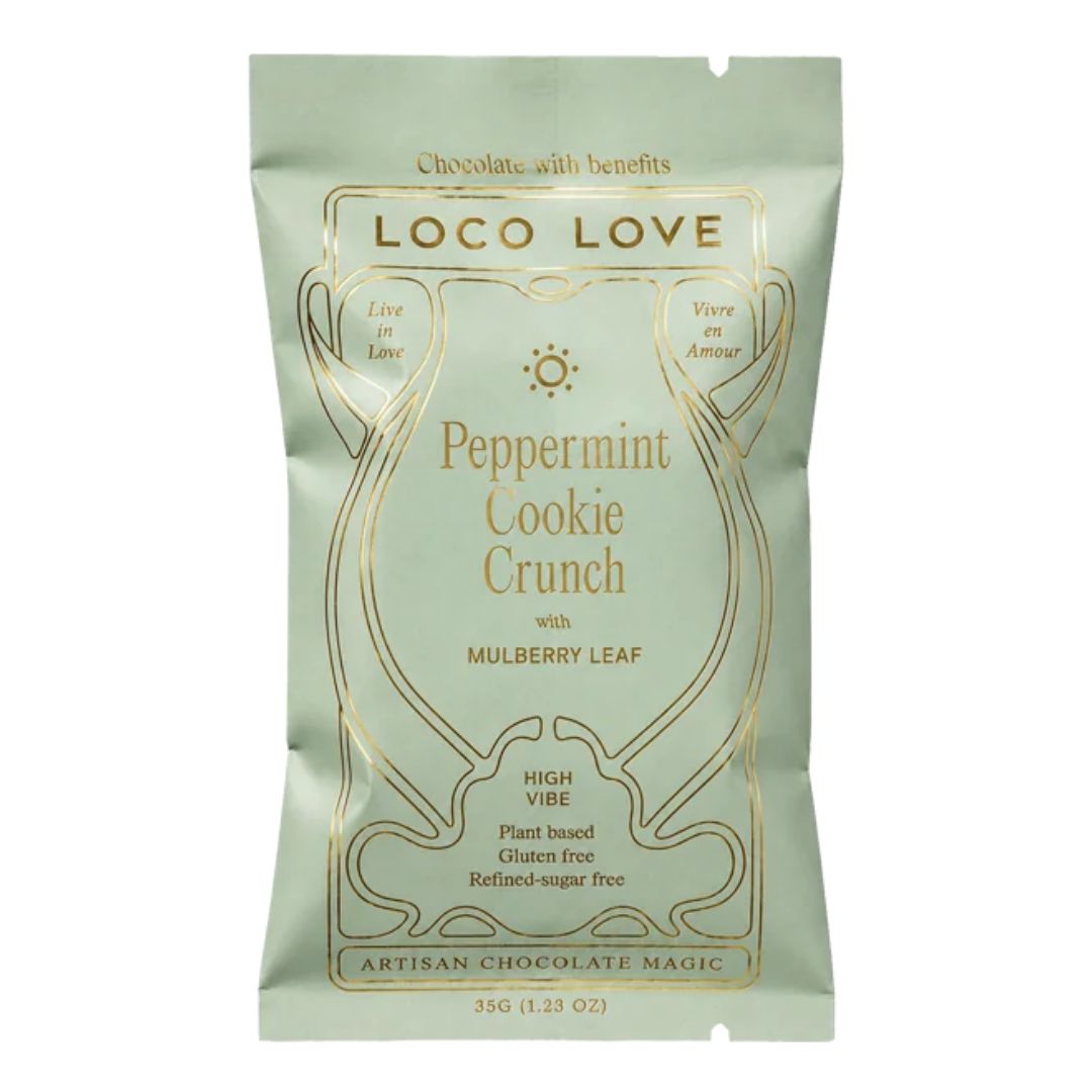 Loco Love Peppermint Cookie Crunch Vegan Chocolate - Single 35g