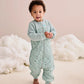 Love to Dream 2.5 Tog Quilted Organic Cotton & Merino Sleep Suit - Lamb's Best Friend (Olive)