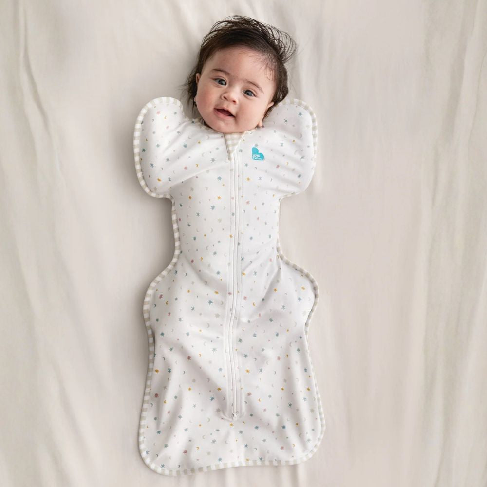 Love to Dream Swaddle Up 0.2 Tog Organic Stretch Cotton Sleeping Bag - Starlight