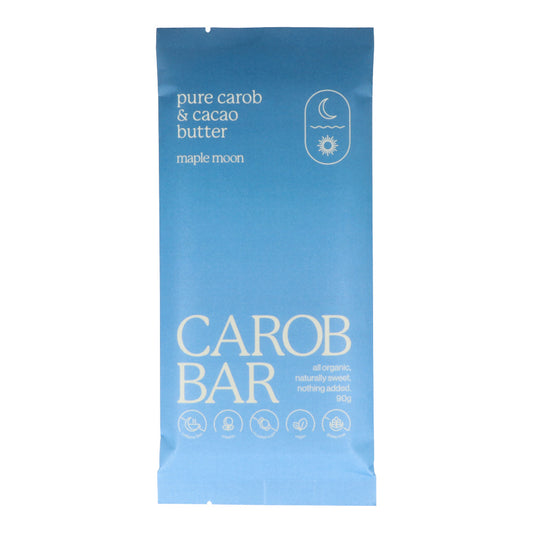 Maple Moon Pure Organic Carob & Cacao Butter Bar 90g