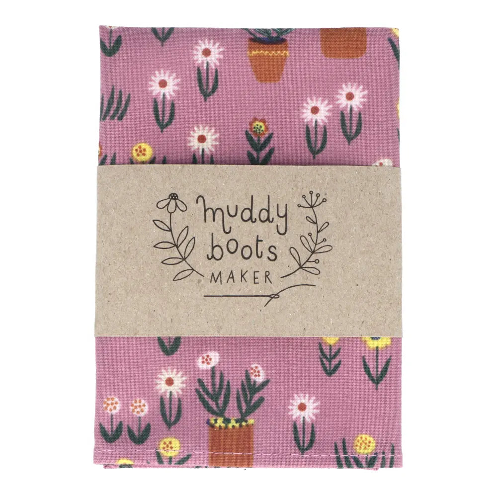 Organic Cotton Handkerchief - Pot Plants