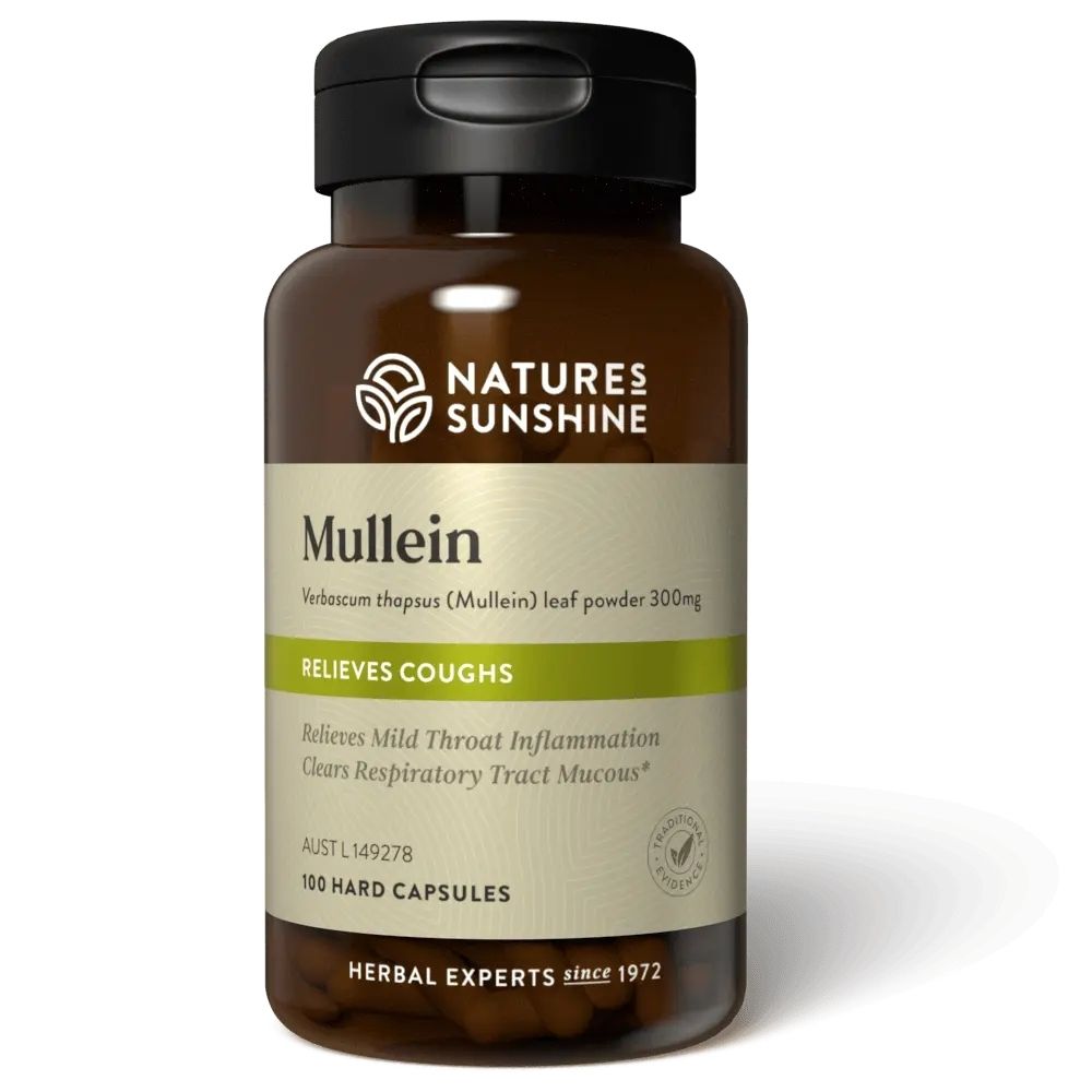 Nature's Sunshine Mullein (Relieves Coughs) 100 Capsules