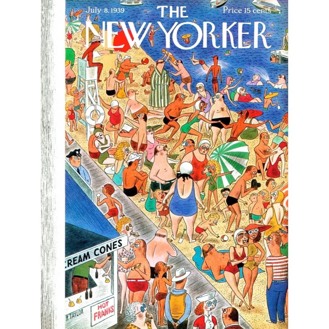 New York Puzzle Co. Jigsaw Puzzle 1000 Piece - Beach Going