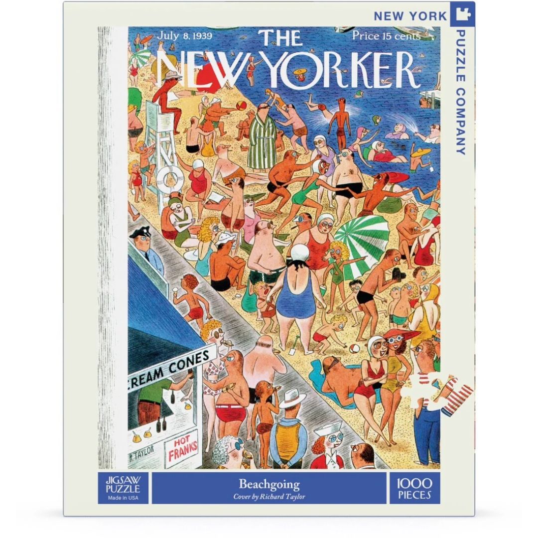 New York Puzzle Co. Jigsaw Puzzle 1000 Piece - Beach Going