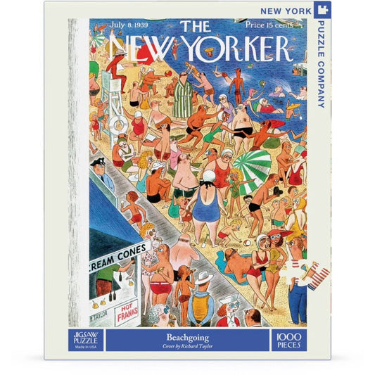 New York Puzzle Co. Jigsaw Puzzle 1000 Piece - Beach Going
