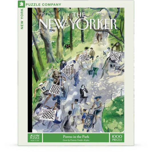 New York Puzzle Co. Jigsaw Puzzle 1000 Piece - Pawns In Park
