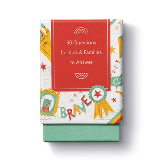 Open Up A Conversation Box - 50 Questions for Kids & Families to Answer