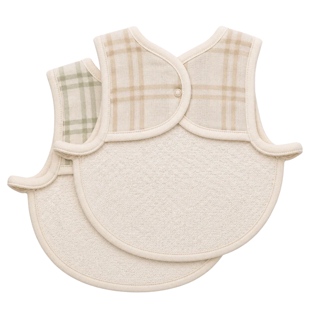 Fibre For Good Organic Cotton Fitted Bib 2 pack