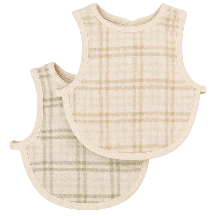 Fibre For Good Organic Cotton Fitted Bib 2 pack