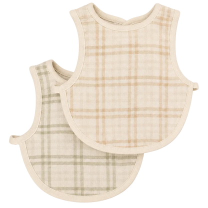 Fibre For Good Organic Cotton Fitted Bib 2 pack
