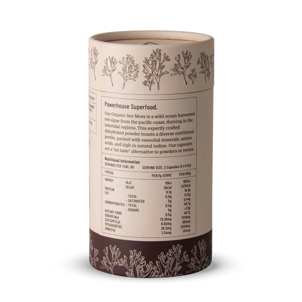Evolution Botanicals Organic Sea Moss 120 Caps