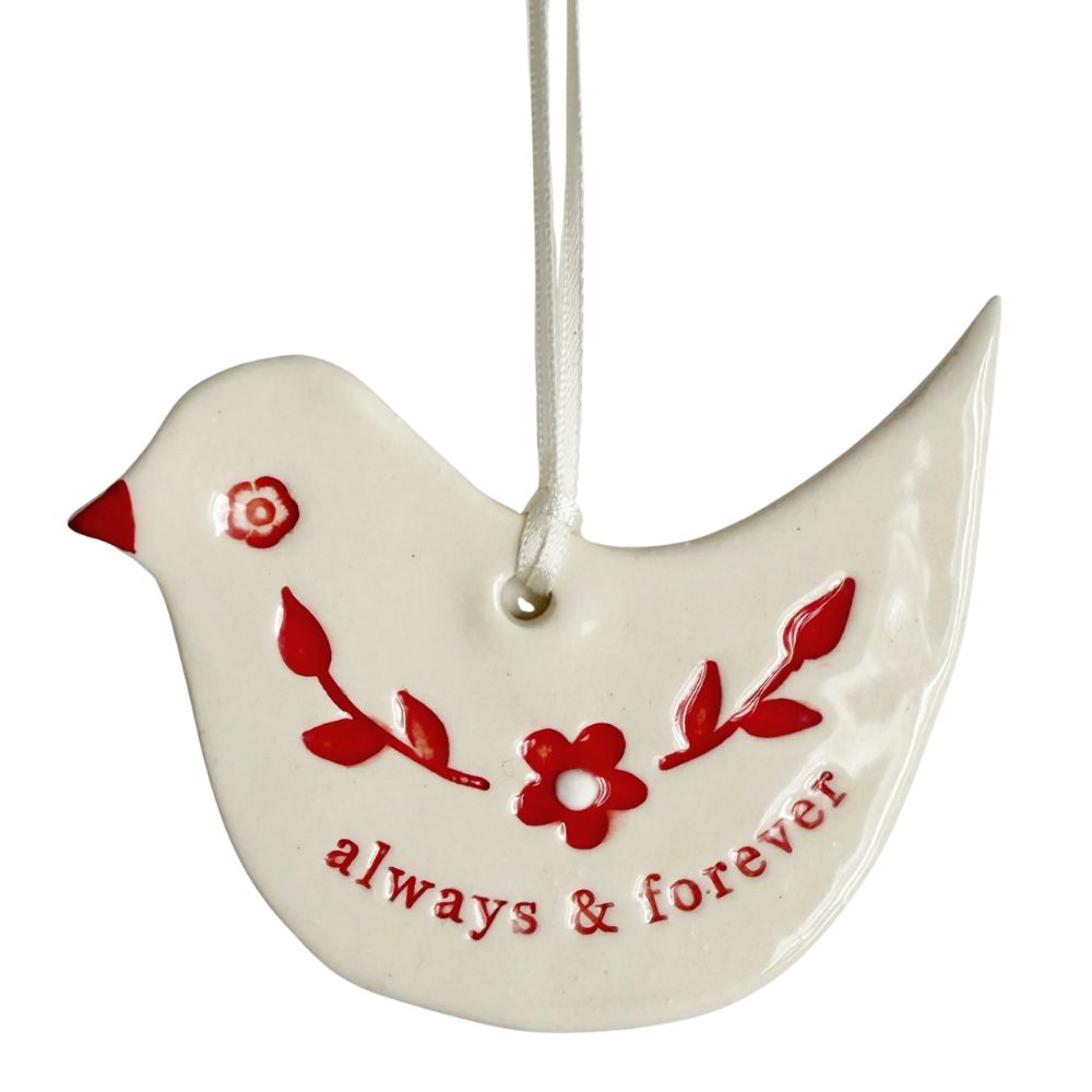 Paper Boat Press Christmas Ornament - Christmas Bird Always & Forever