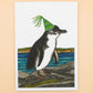 Sunshine Sea Art Greeting Card - Little Penguin
