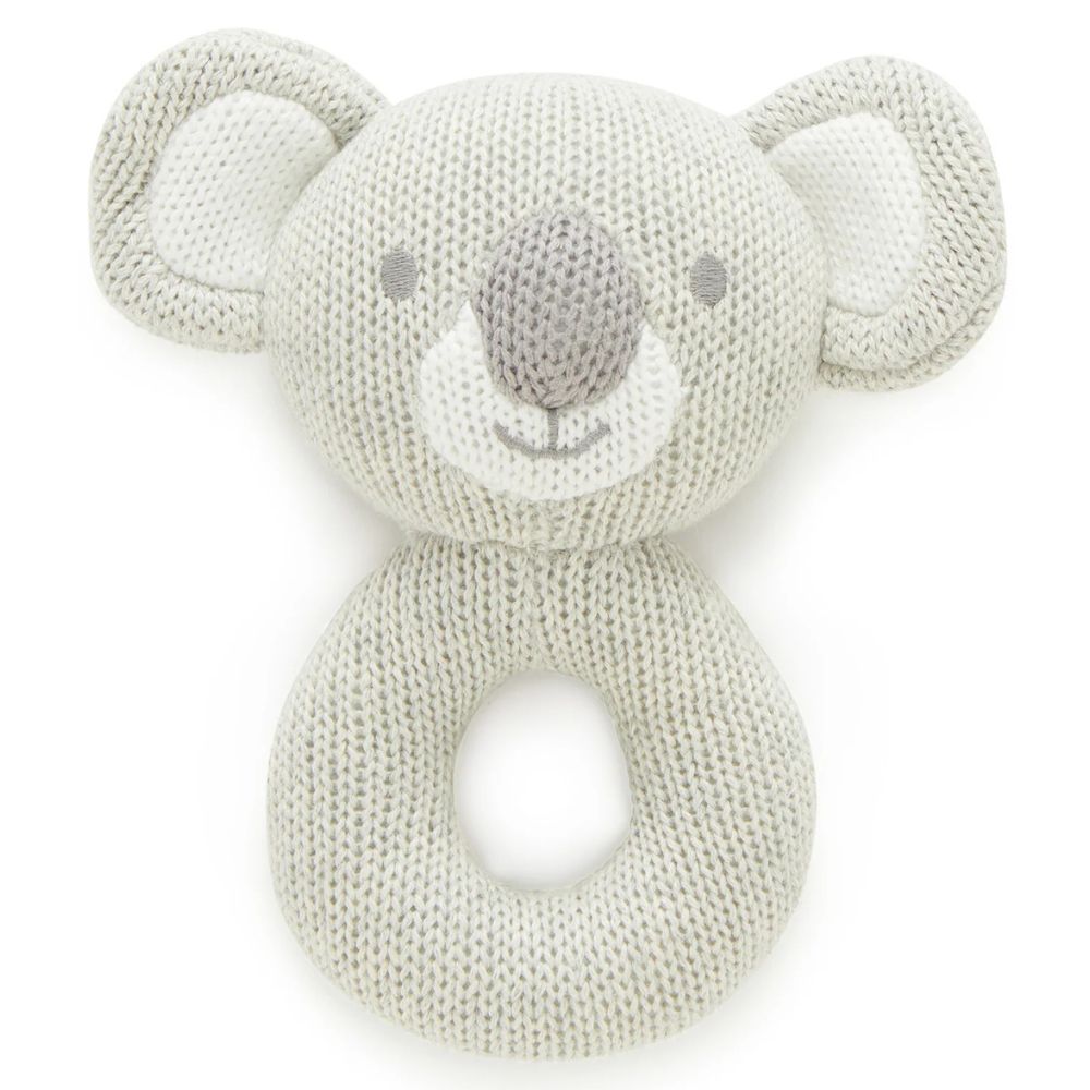Purebaby Knitted Rattle - Koala