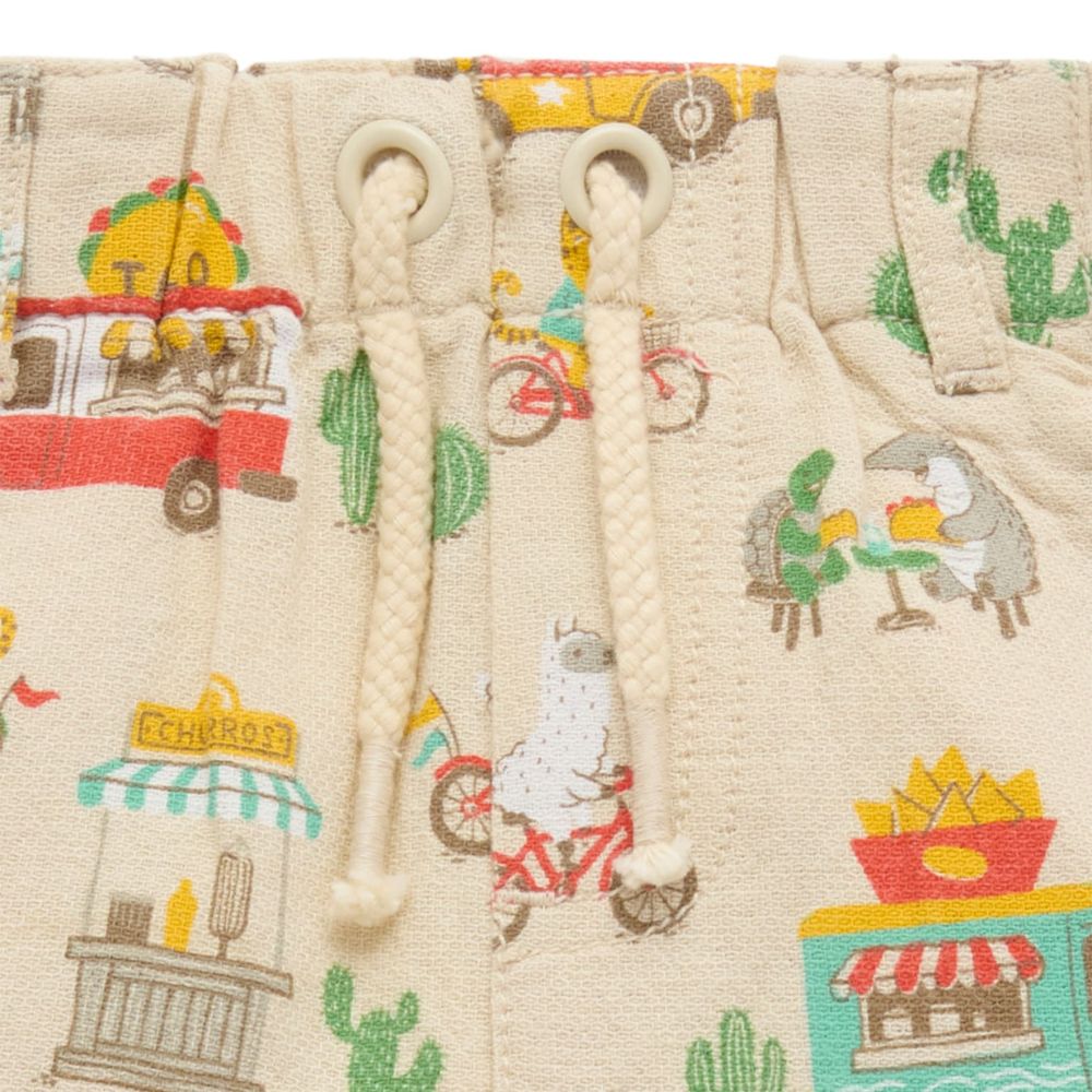 Purebaby Pull On Printed Short - Taco Truck