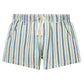 Purebaby Pull On Striped Short - Iguana Stripe