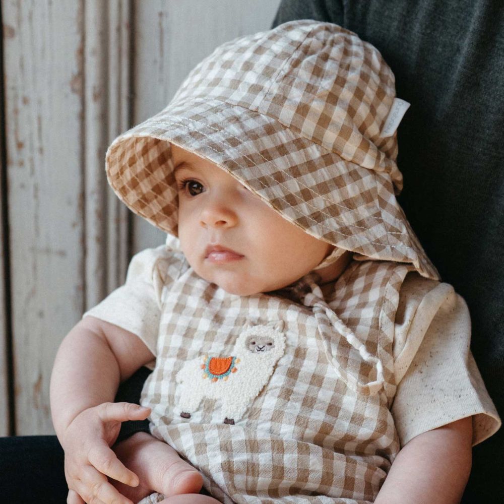 Purebaby Bucket Hat - Burrito Gingham