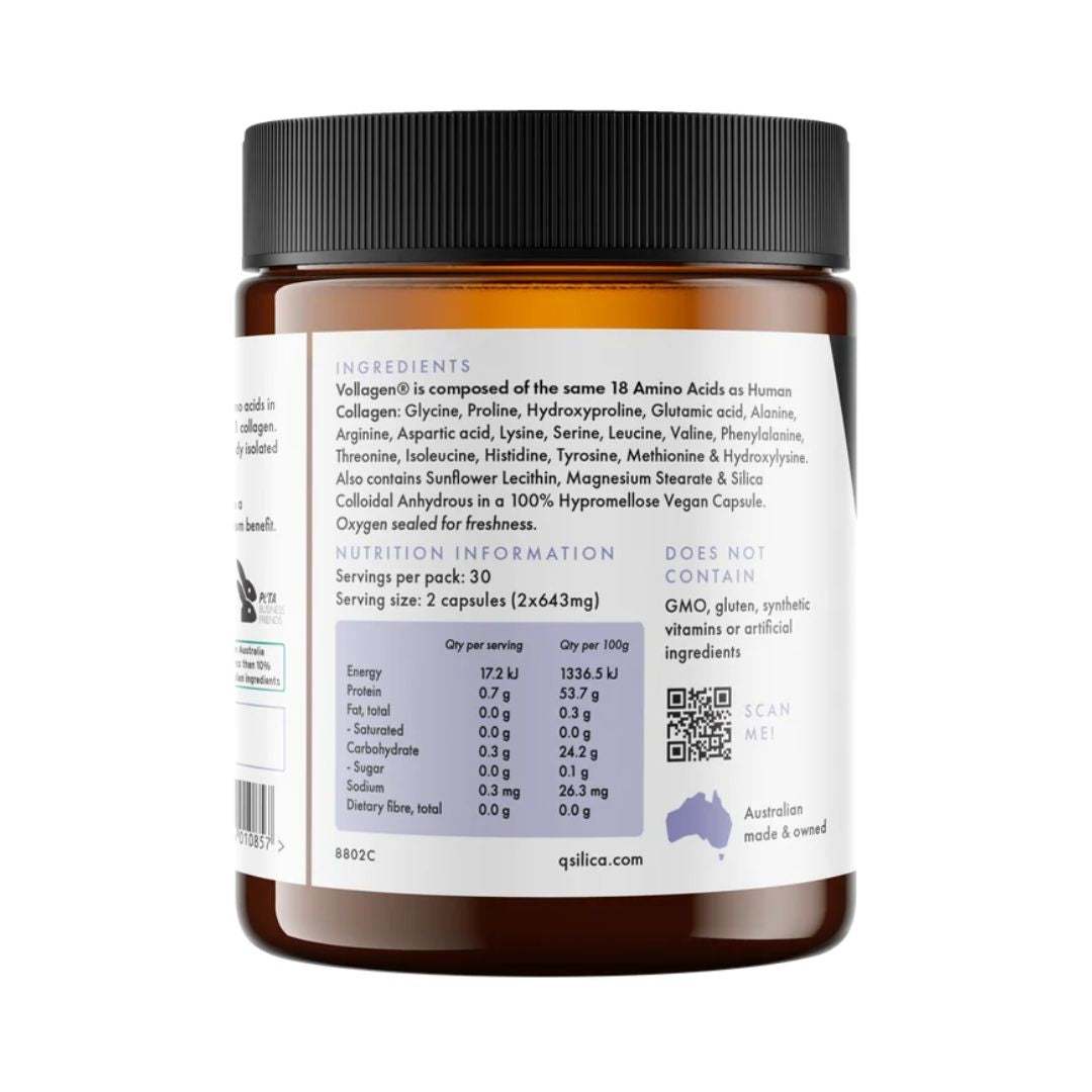 Qsilica Vegan Collagen (60 Capsules)