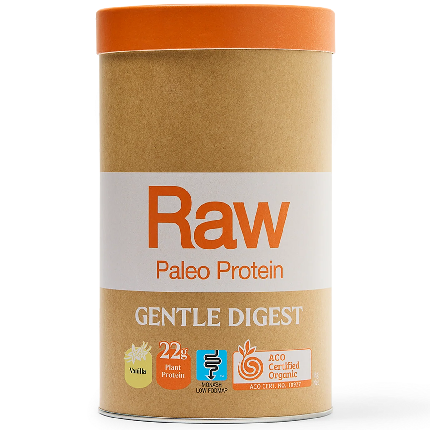 Amazonia Raw Gentle Digest Paleo Protein Powder - Vanilla