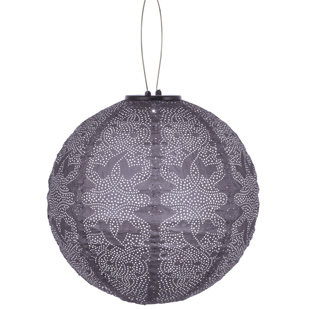 Lumiz Outdoor LED Solar Lantern - Round 30cm