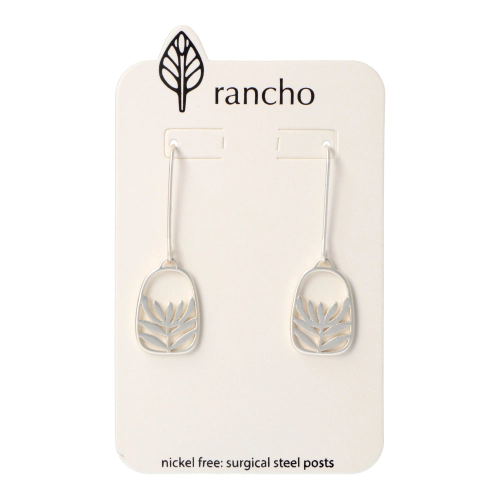 Rancho Hook Earrings Silver - Leucadendron