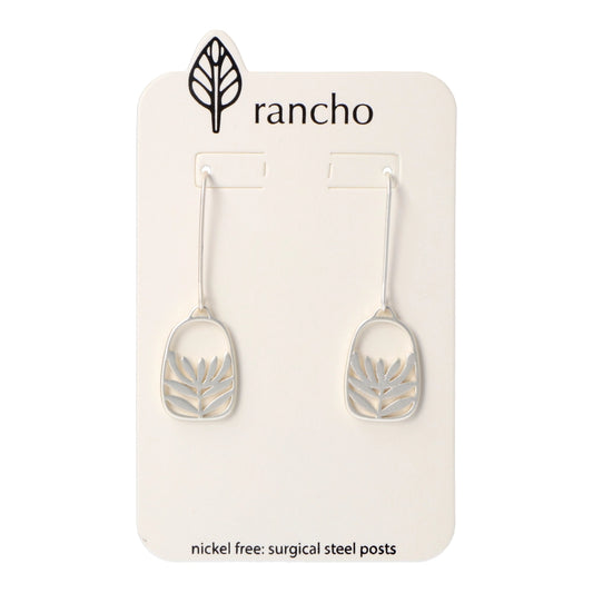 Rancho Hook Earrings Silver - Leucadendron