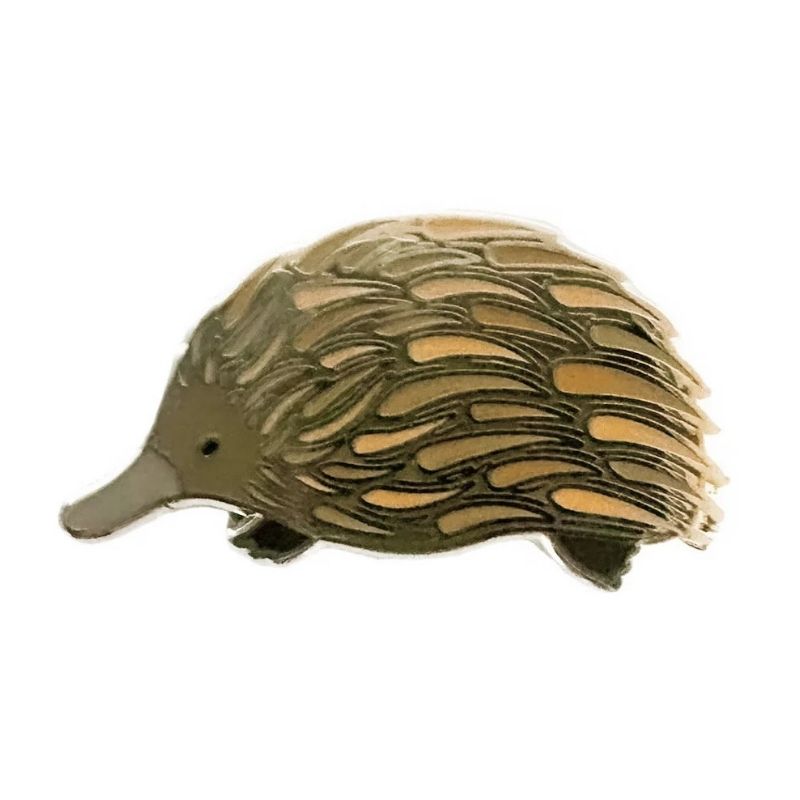 Red Parka Enamel Pin - Echidna