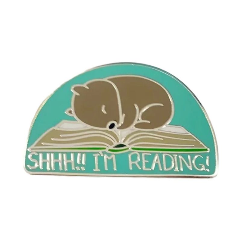 Red Parka Enamel Pin - Shhh! I'm Reading