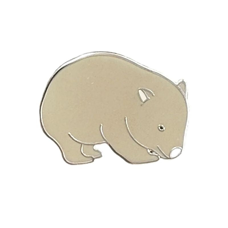 Red Parka Enamel Pin - Wombat