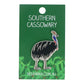 Red Parka Enamel Pin - Cassowary