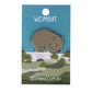 Red Parka Enamel Pin - Wombat