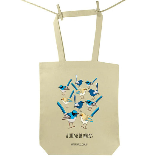 Red Parka Tote Bag A Chime Of Wrens