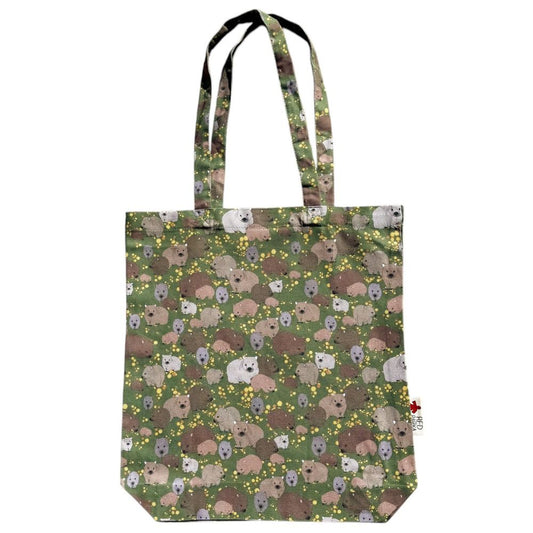Red Parka Tote Bag Wombat & Wattle