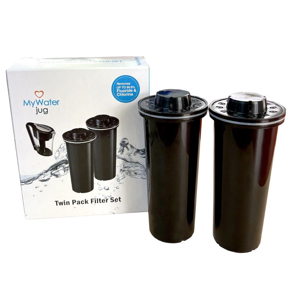 Replacement Filters for Mini Waterman 600ml & MyWater Jug - 2pk Black