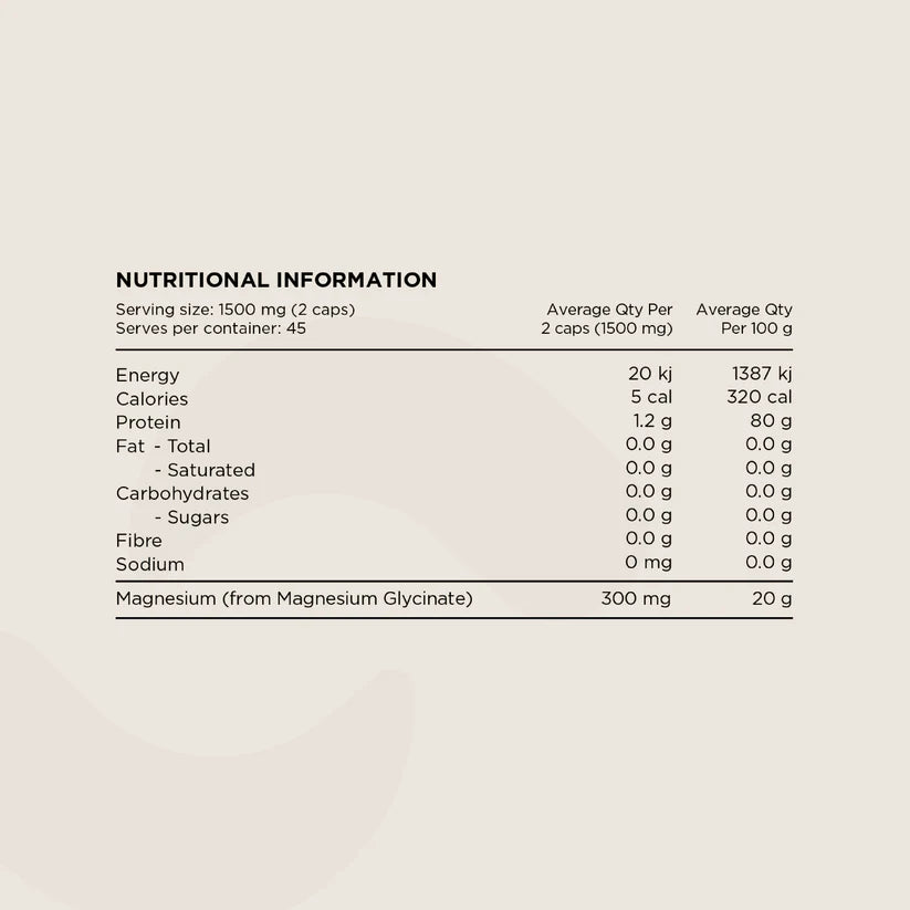Switch Nutrition Mag Gly 100% Pure Magnesium Glycinate 90 Caps