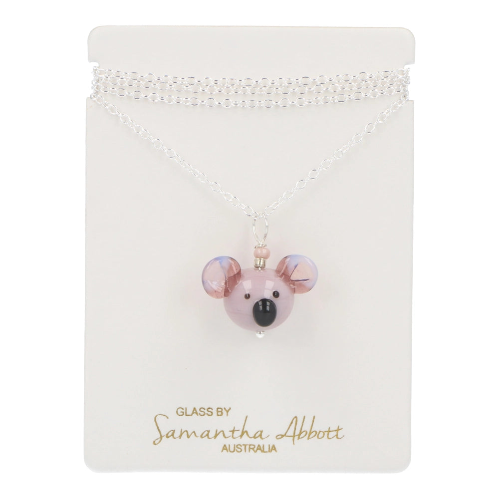 Samantha Abbott Glass Necklace - Koala