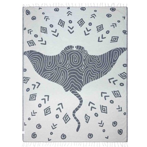 Sand Cloud Organic Cotton Beach Towel - Mr Ray Large (130cm x 180cm)