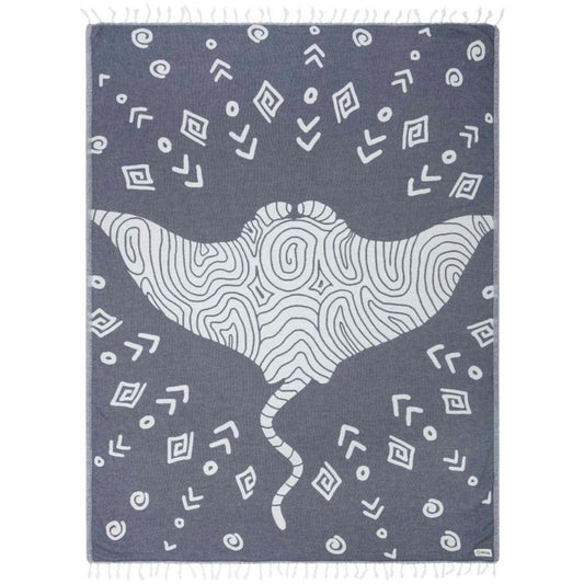 Sand Cloud Organic Cotton Beach Towel - Mr Ray Large (130cm x 180cm)