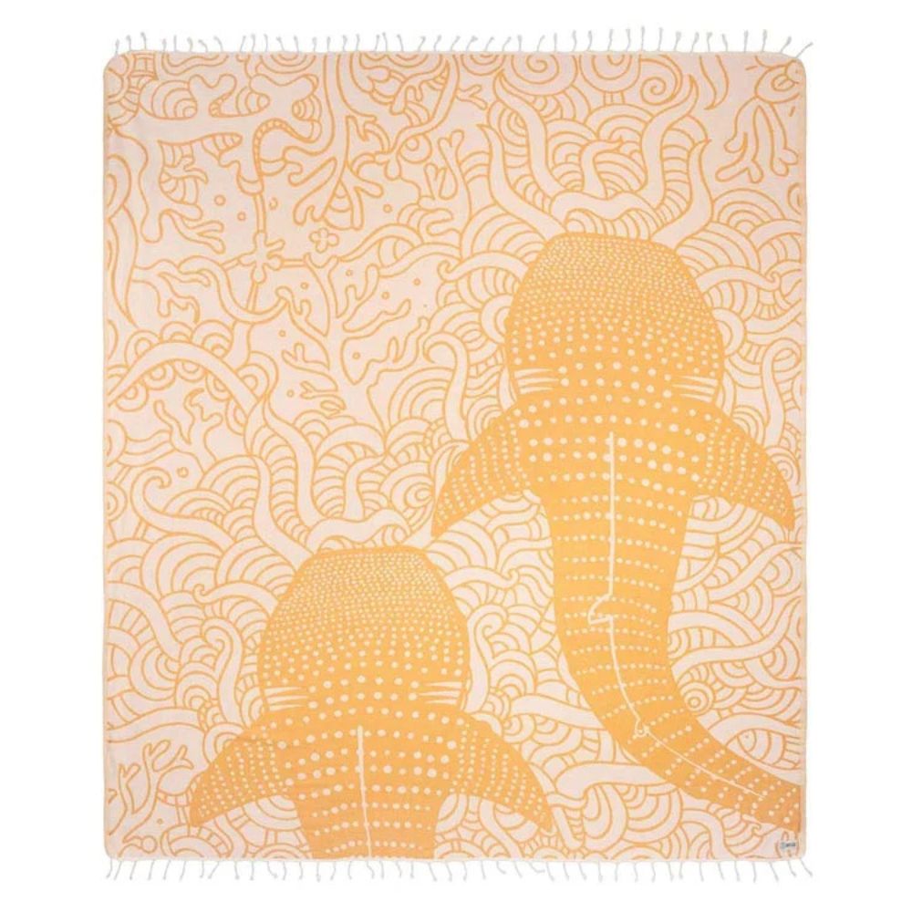 Sand Cloud Organic Cotton Beach Towel - Whale Shark X Large (183cm x 193cm)