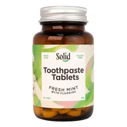 Solid Toothpaste Toothtablets with Fluoride - Fresh Mint