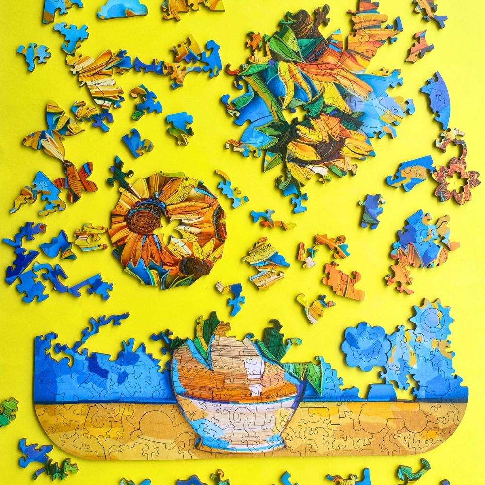 Twigg Puzzle Wooden Jigsaw Puzzle 410 Pieces - Sunflowers