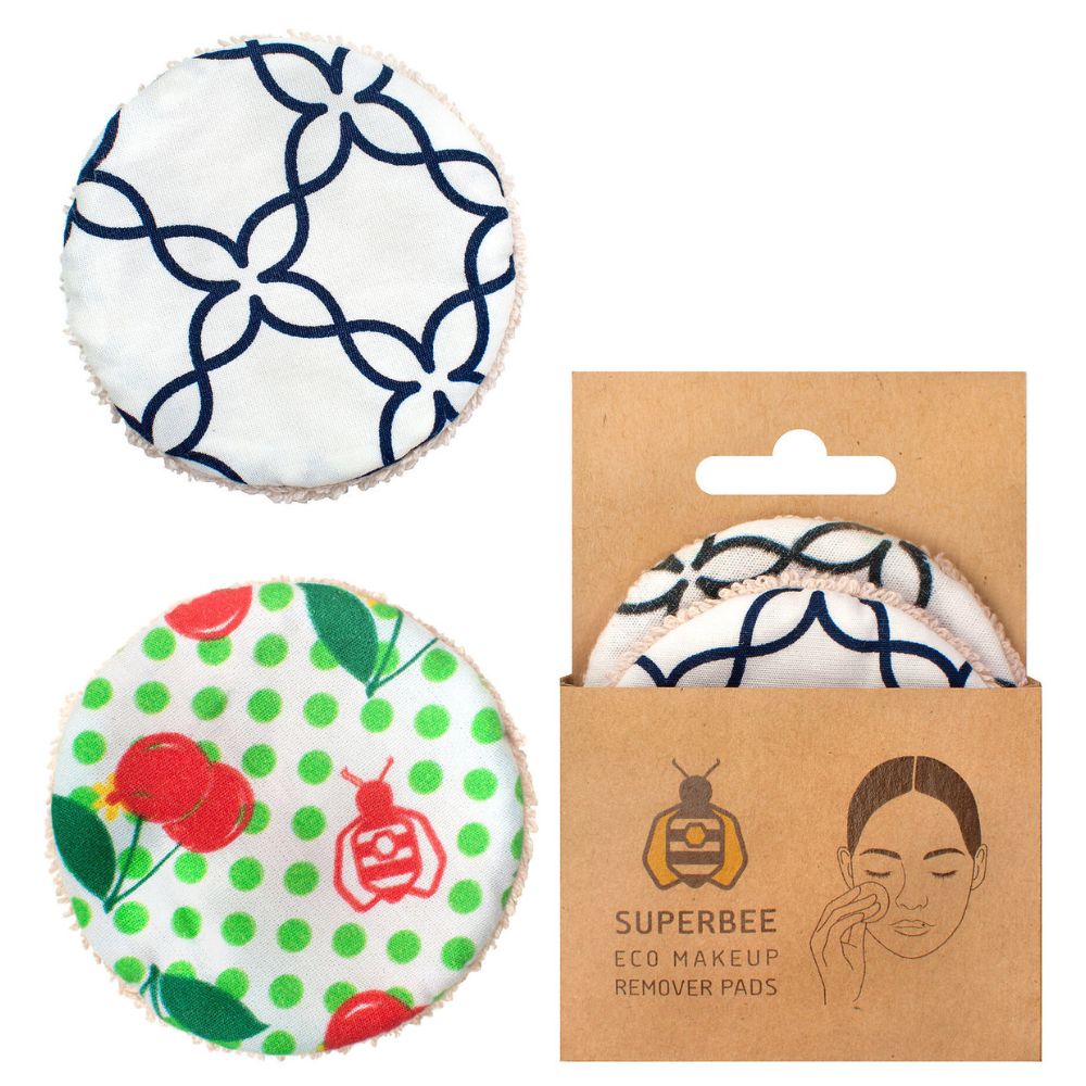 SuperBee Eco Reusable Makeup Remover Pads 3 Pack